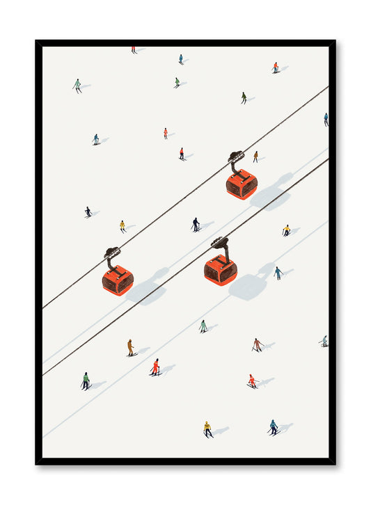 Three's a ski crowd, Poster