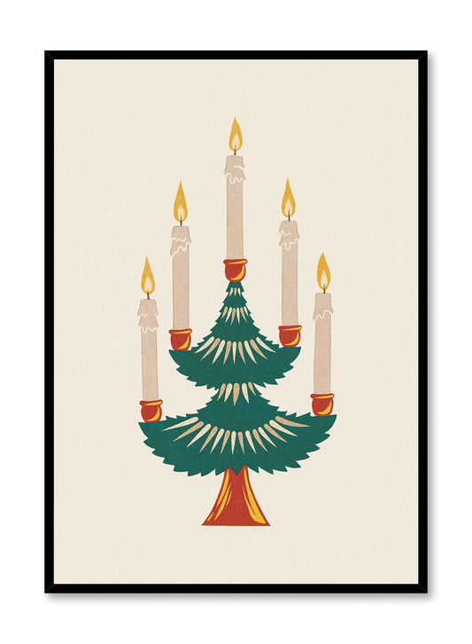 Candlelit Fir tree, Poster